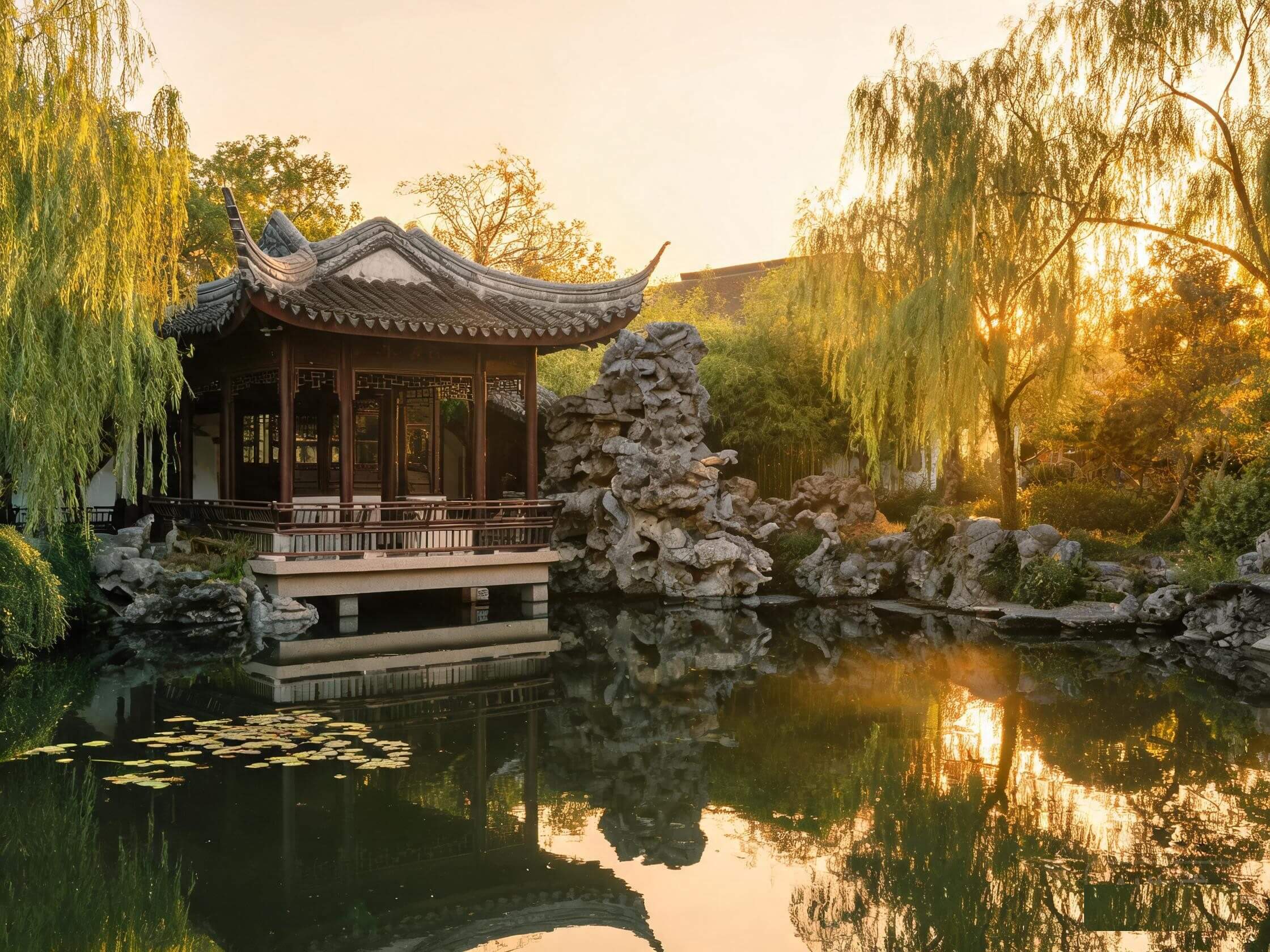 山水之间的旅行风景